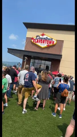 Sneak peek at Downtown Flavortown now Officially Open in Pigeon Forge #ribboncutting #pigeonforge #easttn #guyfieri #downtownflavortown #gatlinburg #sevierville #marketing #lovemyjob #mayorofflavortown #pfchamberambassador