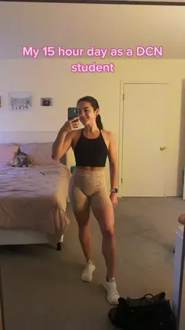 Day in the life!                                   #dietitian #nutrition #gradstudent #gradstudentlife #RDN #Rd2be #workout #Fitness #FitTok #fitcheck