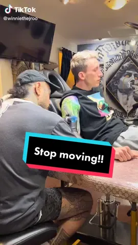 Sometimes its just hard to sit still 😤 @winniethejroo @Kompany #AmazonMusicProudHeroes #MakeNightsEpic #CatchChobaniOatmilk #olympustattoo #fypシ #tattoos #utah #tattooshop #tattooartist #utahtattoo