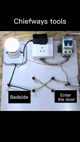Self-made dual control circuit diagram。From Chiefways tools.#toolstoday  #diytools  #screwdriver  #tools