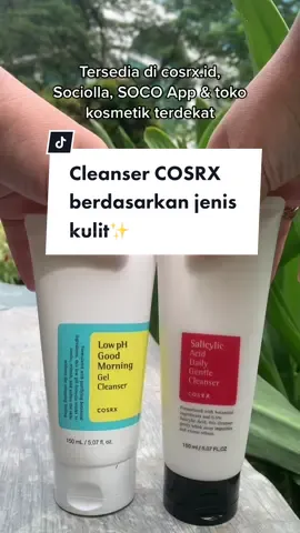 Bingung mau check out cleanser Low pH Good Morning Cleanser atau Salicylic Acid Gentle Cleanser? Yuk tonton video ini dulu✨ #COSRXIndonesia #cleanser #skincare #COSRX #beauty101#VoiceEffects