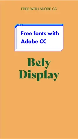 Free fonts for you today. I say free, you do need an Adobe CC sub, but you get what I mean ha. Would you want to see a video on free fonts for Canva? As I know Adobe CC is too expensive for some followers! #graphicdesign #typography #fonts #freefonts #brandingdesign