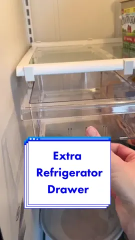 Not enough drawers in your refrigerator? Add one like @Hammsmom did! 🙌 Head to BestProducts.com for more cool products. #fyp #kitchen #refrigerator #storage #genius #bestproducts