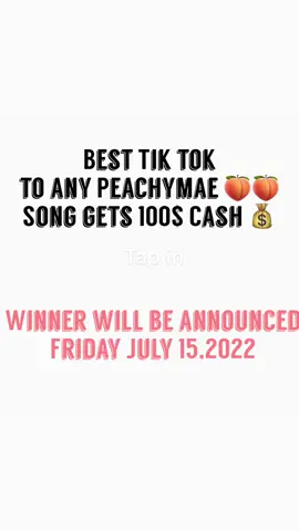 Me & My team will be giving away 100$ to the best TikTok dance to any current Peachymae song !!!  Steps to qualify 1.Make sure you are following both pages @itspeachyy_2u & @itsjustpeachymae 2.Subscribe to my YouTube (link in bio)3. Follow me on TikTok @itspeachymae 4. comment 🍑 (so I can know you took all the steps)  5 . send me the video and tag me 5 easy steps for 100$ ! #itspeachy #100 #challange #tiktok #ig #fyp #dance #viral #explore