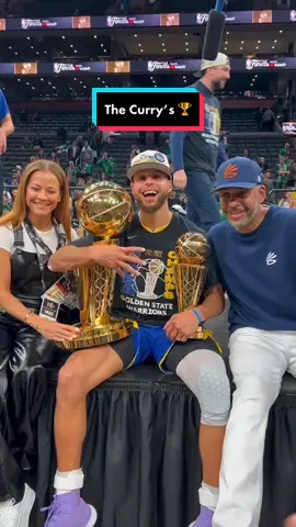 Sonya, Steph & Dell celebrate another championship! 🏆 #NBA #basketball