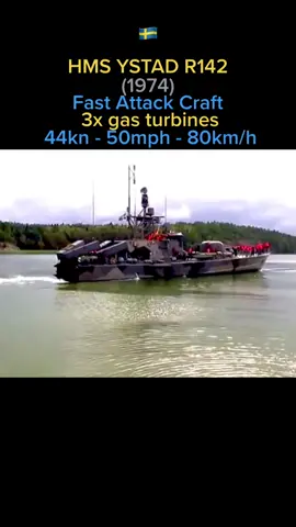 #warship #missileboat #marine #marineship #swedisharmy #gasturbine #speedboat
