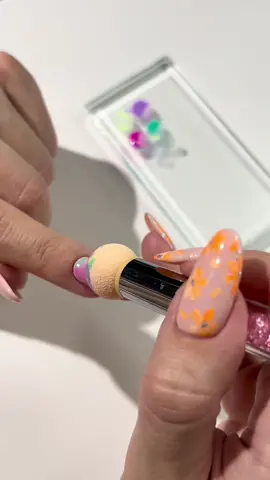 Saw @Amy Rickaby sponging.. I still need practice though 🫣 #nailart #nailartsponge #nailtok #rainbownails #trendingnails #nailvodeos #fyp