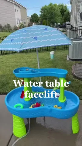 So obsessed 😇 #watertable #kidswatertable #watertablediy #upgrade #DIY #diyproject #Summer #summer2022 #step2 #step2watertable #toddlersoftiktok #MomsofTikTok #momoftwo