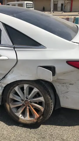 Our accident at riyadh alhamdullah we all are safe #caraccedent #accedent #SHEINeidfun