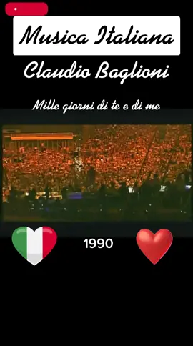 Mille giorni di te e di me me#claudiobaglioni #concerto #live #rai #anni90#solomusicaitaliana #musicatiktok