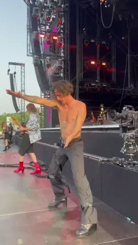 Practicing karate on stage #Pinkpop2022