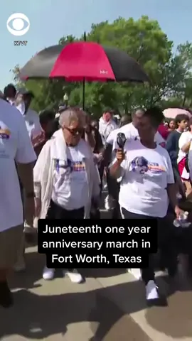 Juneteenth, originally founded in Texas, was celebrated with a two and a half mile walk in Fort Worth with the “grandmother of Juneteenth,” 95-year-old Opal Lee. #news #juneteenth #texas