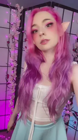 I changed my hair a bit! Does anyone like the purple?🥰 #egirl #anime #uwugirl #GamerGirl