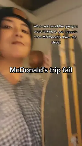 no he didn't get the nuggets #StJudeDadPhotos #mcdonalds #skateboard #nuggets