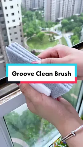 Window Grooves Cleaning Brush. Say bye-bye to dirty window grooves. #cleaning