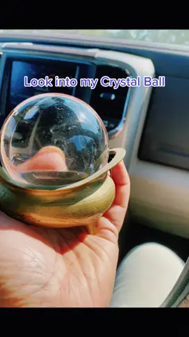 Look into my crystal ball what do you see ￼#thinkofthingscomeonbrain #naturalhairproducts