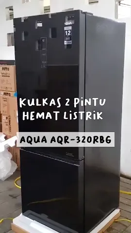 Aqua Japan AQR-320RBG(BK) Kulkas 2 Pintu untuk kamu yang Ingin Hemat Listrik #fyp #racunshopee #racuntiktokshopmurah  #kulkas