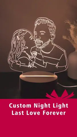 3D photo lamp, design one for him!#giftsideas #soufeel #fyp #customlamp