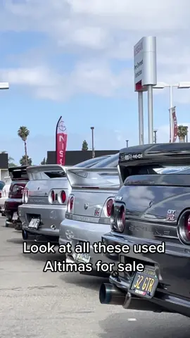 These Altimas are not for sale 😂 #turbomotors #onlyjapans #rhd #nissan #skyline #gtr #r32 #r33 #r34 #r35