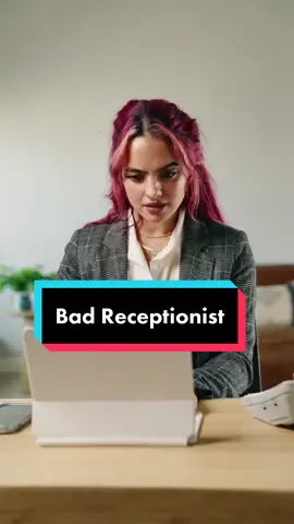 Bad receptionist 😑 💻 @Nicolas Giassi @jerrygotus 🎥 @uhohmarty #comedy #relatable #ninadrama #funnyvideos