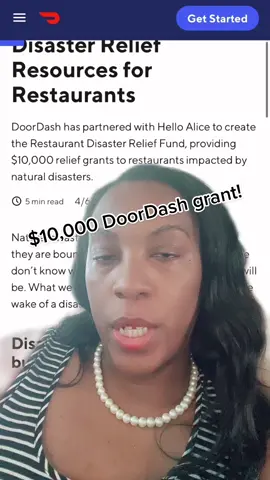 $10,000 @DoorDash grant! #grant #businessowner #businessgrants #greenscreenvideo