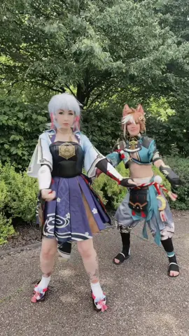 Look at us go 💃🏻 #GenshinImpact #ayaka #gorou