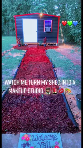 My best investment 🥰 Welcome to BB Studio 👩🏾‍🎨🎨💄💋 thank you God for this blessing 🥰 #makeupstudio #sheshed #SmallBusiness #blackbusinessowner #momtik #makeupartist #beatbybb