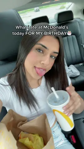 My birthday is tomorrrow but still had to make time for my lover #mcdonalds #mukbang #fyp