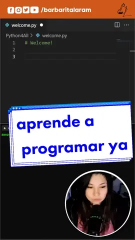 Aprende a programar en Python 🐍#learntocode #programming #learnprogramming #code #100daysofcode #developer #machinelearning #ai #datascience #python #tiktokeducation #tektok #aprendeentiktok
