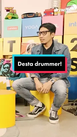 Jadi bisa main drum ga sih?! #Vindes #yurayunita