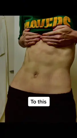 I know you guys see those abs :’) my “innie” belly button is now almost an “outie” from the loss of fat! #absworkout #abroutine #abtransformation #xyzbca