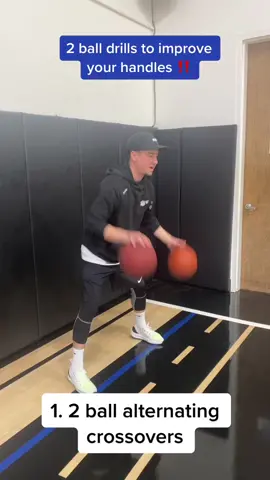 Try out these drills to improve your handles 👏 #basketball #ballneverstops #basketballtraining #fyp #basketballtips #basketballdrill #basketballtips
