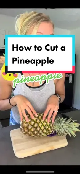 The easiest way to cut a pineapple. Oh, and some mental health tips on happiness #MentalHealth #howto #howtocutapineapple #pineapple #TikTokTaughtMe #tiktokpartner #fyp #awareness #happiness #SelfCare #food