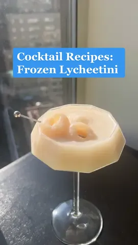 Cocktail Recipes: Frozen Lycheetini #cocktail  #frozen #martini #lychee #Recipe #howto