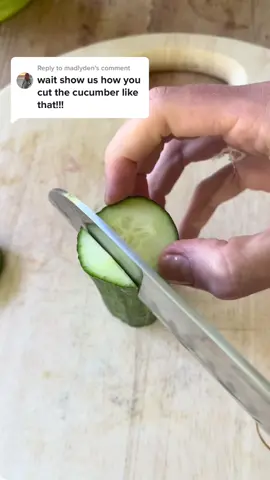 Reply to @madlyden a julienned cucumber!