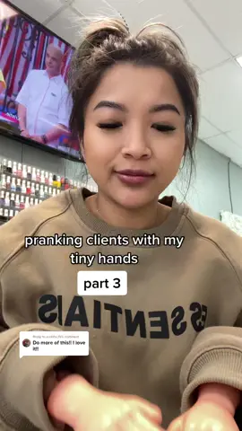 Reply to @arohha.15  part 3 😂 #nailtech #nailfunny #nailtok #clientsbelike #tinyhands