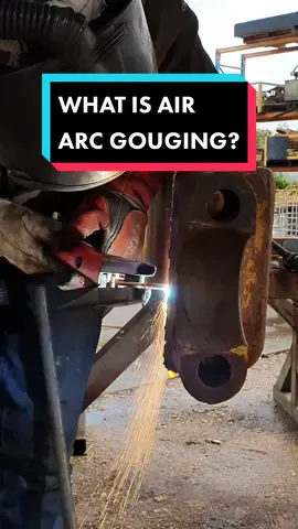 What is Air Arc Gouging? 💥 #gouging #airarcgouging #workshop #earthmoving #fyp #LearnOnTikTok #TikTokPartner