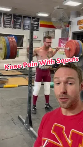 Knee pain when squatting fix! #squat #weightlifting #kneepain #gym #workout #physicaltherapy #doctor #lifting #legday #athlete #exercise #health #strong #olympicweightlifting