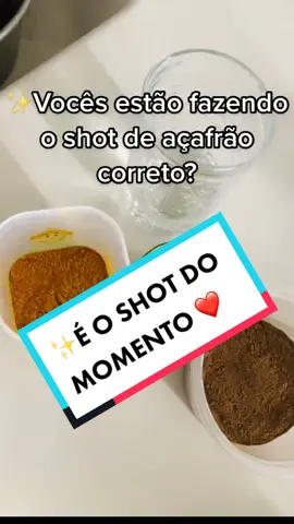 Como eu faço o meu shot de açafrão que ja virou rotina ❤️ #shotdeacafrao #rotinasaudavel #emagrecimento
