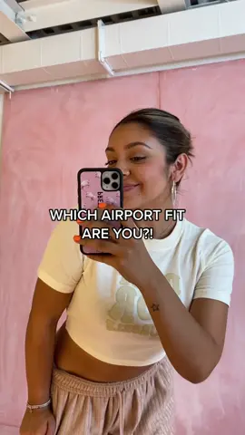 Which airport fit is your vibe?! 👇 Shop ‘Airport Fits’ with the link in bio ✈️☁️