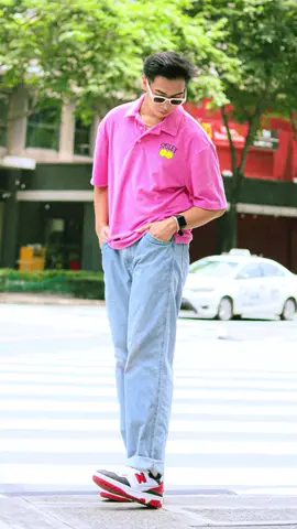 This smiley pink shirt is a vibe 💓 #smiley #fashion #fashiontiktok #fashionmen #mensfashion #OOTD #outfitinspiration #outfitoftheday