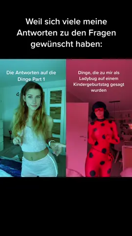 #Duett mit @pinkteddy.cos Wollt ihr auch die Antworten von Part 2?💗 #ladybug#comedy#funny#trend#kindergeburtstag#miraculous#MLB#ladybugcosplay.