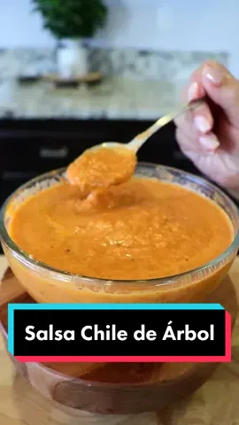 Salsa Chile de Arbol en Aceite 🤩 #foryoupage #foryou #fyo #parati #recetafacil #recetas #yosoycreador #foodblogger #salsa #salsataquera #salsastaqueras #salsaparatacos #salsapicante #chiledearbol #FoodTok