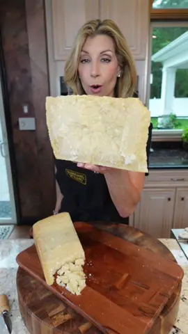 It’s the Real Deal when you see the dotted stamp on the rind @Parmigiano Reggiano #parmigianoreggiano  #chefietip #cookingwithshereen #ad