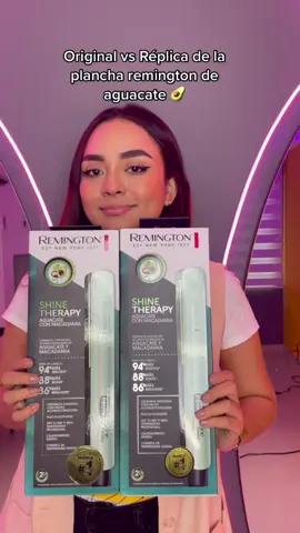 Responder a @valentina_67788 Como ustedes lo pidieron 🤩ORIGINAL VS REPLICA DE LA PLANCHA REMINGTON DE AGUACATE🥑. Si la quieren,pueden hacerlo en el link de la Biografria ☺️#fyp #parati #diferencias #remington #plancha #cabello #vs #planchadeaguacate