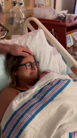 Moment mom got to truly hold our little girl after nurses did their thing! It was a very emotional moment.  #newborn #newbornbaby #newbaby #ivfjourney #ivf #ivfwarrior #ivfsuccess #ivfbaby #girlmom #tolac #vbac #vbacsuccess #vbacstory @sincerelylety