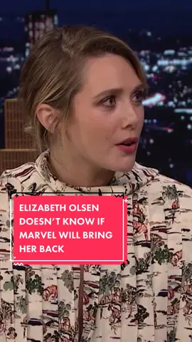 #ElizabethOlsen doesn’t know if #Marvel will bring her back for more movies: “I should come back!” #FallonTonight