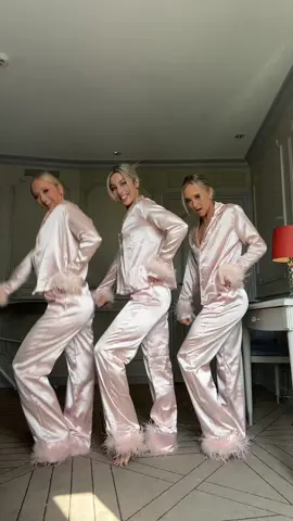 When in Paris 😜✨ #paris #silkypjs #youdidnthavetocutmeoff #dance #dancers #sleepover #travel #sosters #twins