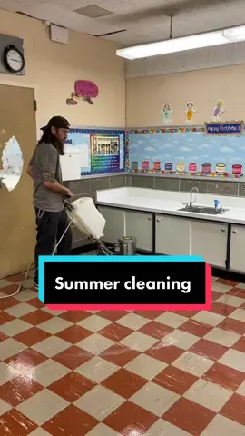 Summer cleaning #school #janitors #custodians
