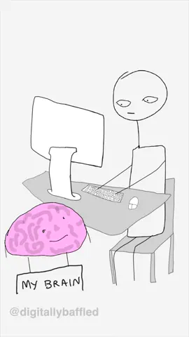 Deadline mode #productivity #animation #productivityfail #brainworkingovertime